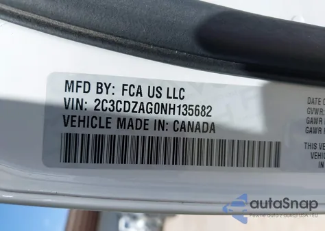 2022 Dodge Challenger Sxt from USA, damaged, VIN 2C3CDZAG0NH135682